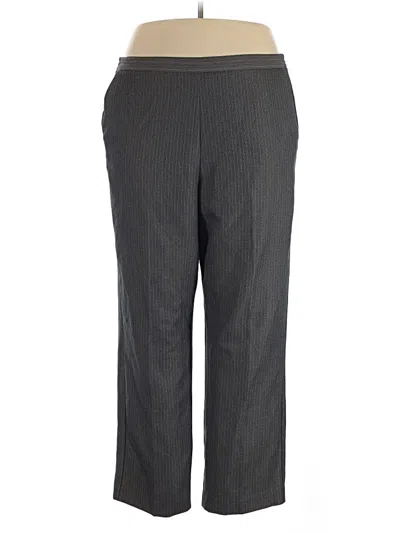Pre-owned Alfred Dunner Dress Pants In Gray