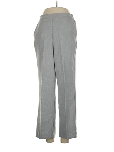 Pre-owned Alfred Dunner Dress Pants In Gray