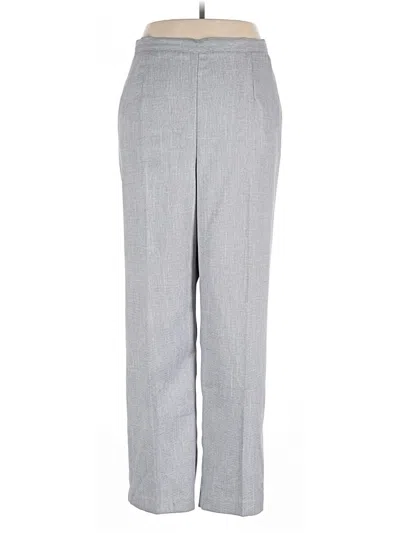 Pre-owned Alfred Dunner Dress Pants In Gray