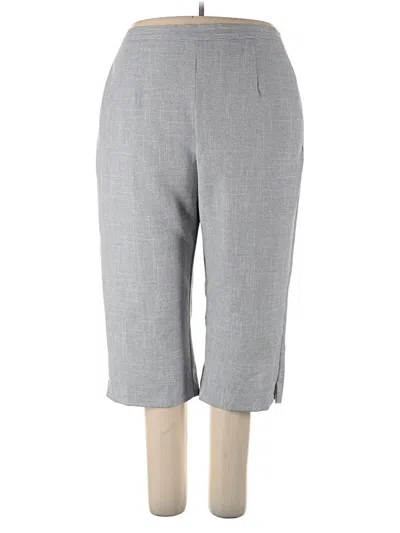 Pre-owned Alfred Dunner Dress Pants In Gray