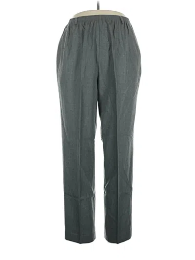 Pre-owned Alfred Dunner Dress Pants In Gray