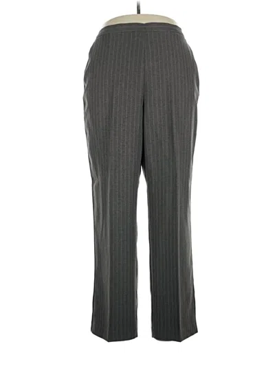 Pre-owned Alfred Dunner Dress Pants In Gray