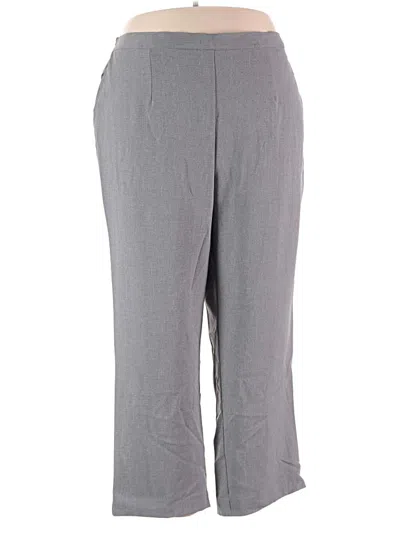 Pre-owned Alfred Dunner Dress Pants In Gray