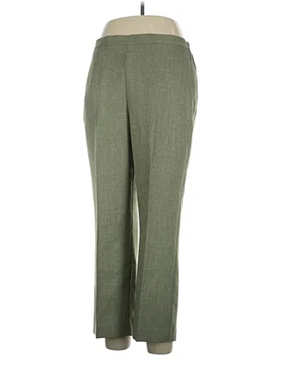 Pre-owned Alfred Dunner Dress Pants In Green