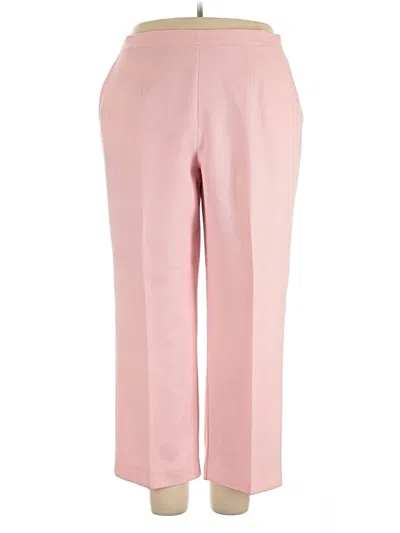 Pre-owned Alfred Dunner Dress Pants In Pink