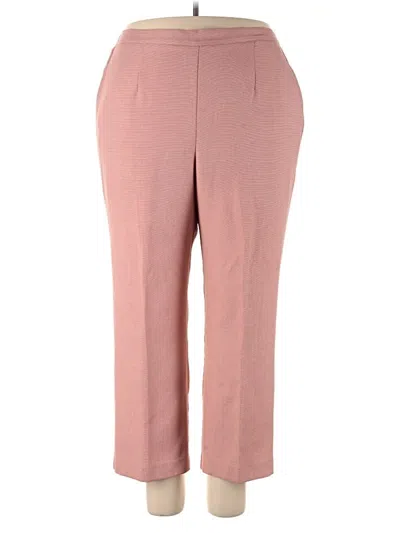 Pre-owned Alfred Dunner Dress Pants In Pink