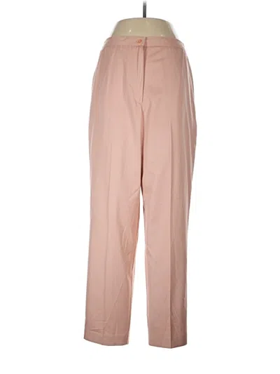Pre-owned Alfred Dunner Dress Pants In Pink