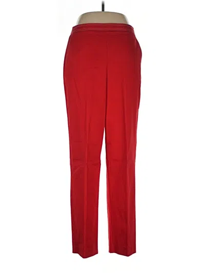 Pre-owned Alfred Dunner Dress Pants In Red