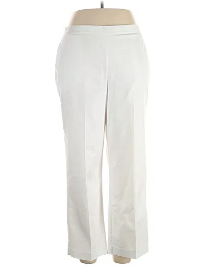 Pre-owned Alfred Dunner Dress Pants In White