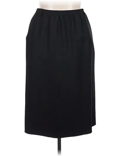 Pre-owned Alfred Dunner Formal Skirt In Black