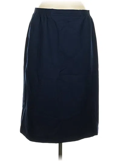 Pre-owned Alfred Dunner Formal Skirt In Blue