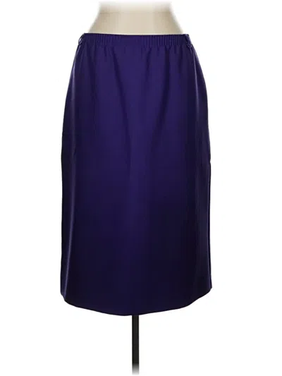 Pre-owned Alfred Dunner Formal Skirt In Purple