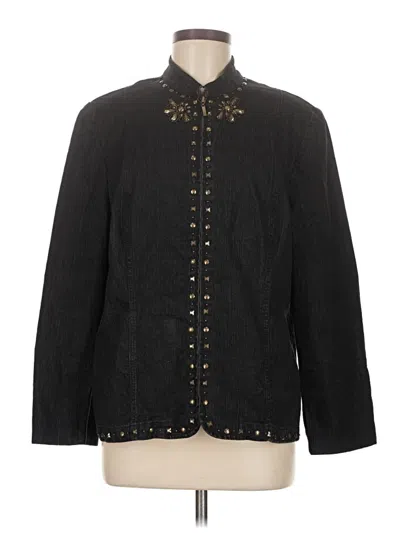 Pre-owned Alfred Dunner Jacket In Black
