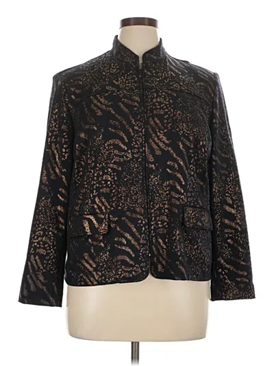 Pre-owned Alfred Dunner Jacket In Black