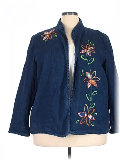 Pre-owned Alfred Dunner Jacket In Blue