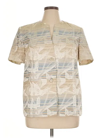 Pre-owned Alfred Dunner Jacket In Brown