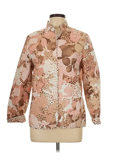 Pre-owned Alfred Dunner Jacket In Gold