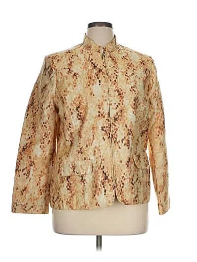 Pre-owned Alfred Dunner Jacket In Gold