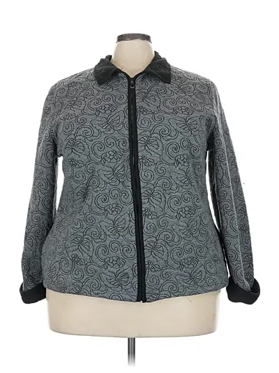 Pre-owned Alfred Dunner Jacket In Gray
