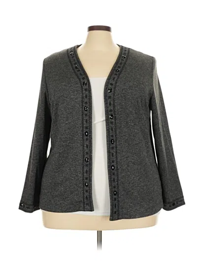 Pre-owned Alfred Dunner Jacket In Gray