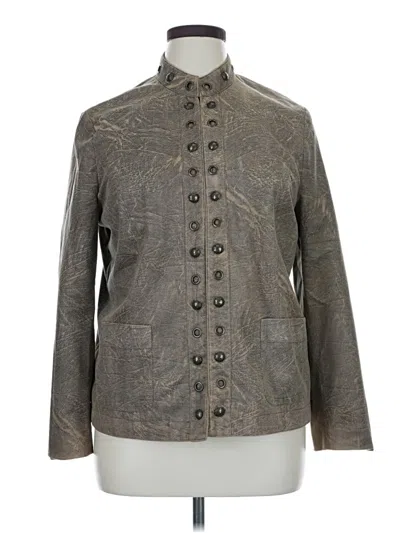 Pre-owned Alfred Dunner Jacket In Gray