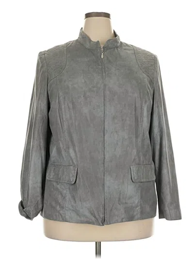 Pre-owned Alfred Dunner Jacket In Gray