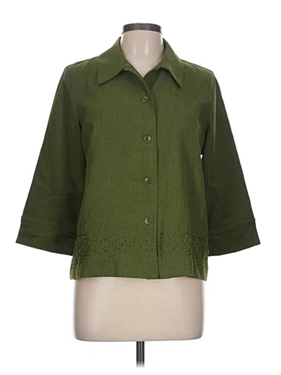 Pre-owned Alfred Dunner Jacket In Green