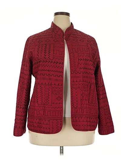 Pre-owned Alfred Dunner Jacket In Red
