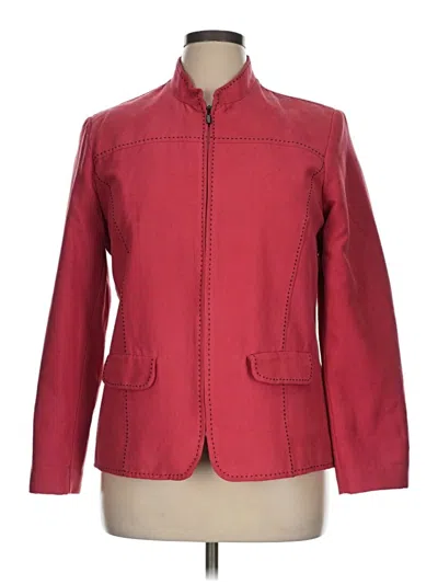 Pre-owned Alfred Dunner Jacket In Red