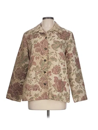 Pre-owned Alfred Dunner Jacket In Tan