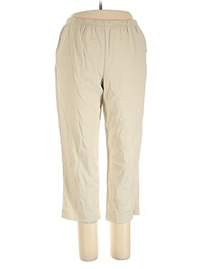 Pre-owned Alfred Dunner Khaki Pant In Brown