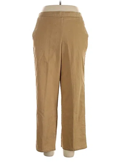 Pre-owned Alfred Dunner Khaki Pant In Tan