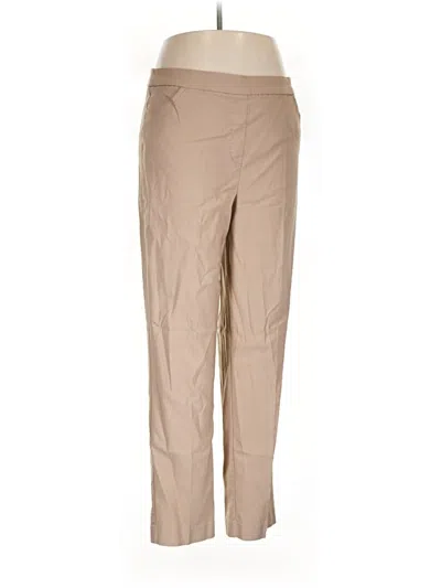 Pre-owned Alfred Dunner Khaki Pant In Tan