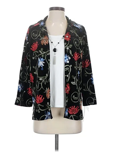 Alfred Dunner Kimono In Black