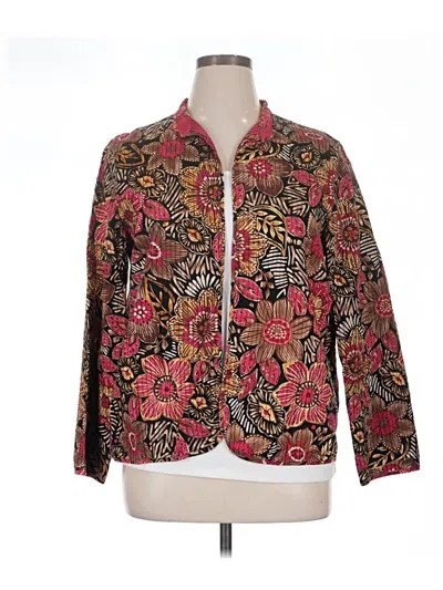 Pre-owned Alfred Dunner Kimono In Pink
