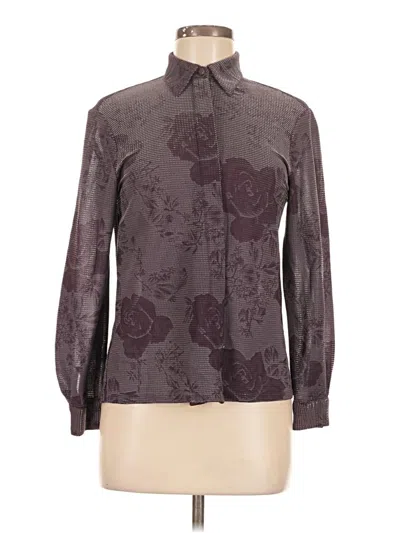 Pre-owned Alfred Dunner Long Sleeve Blouse In Gray