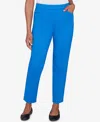 Alfred Dunner Petite Barcelona Stretch Ponte Knit Short Length Pants In Blue