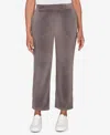 Alfred Dunner Petite Calm Luxe Luxe Double Knit Short Length Pants In Gray