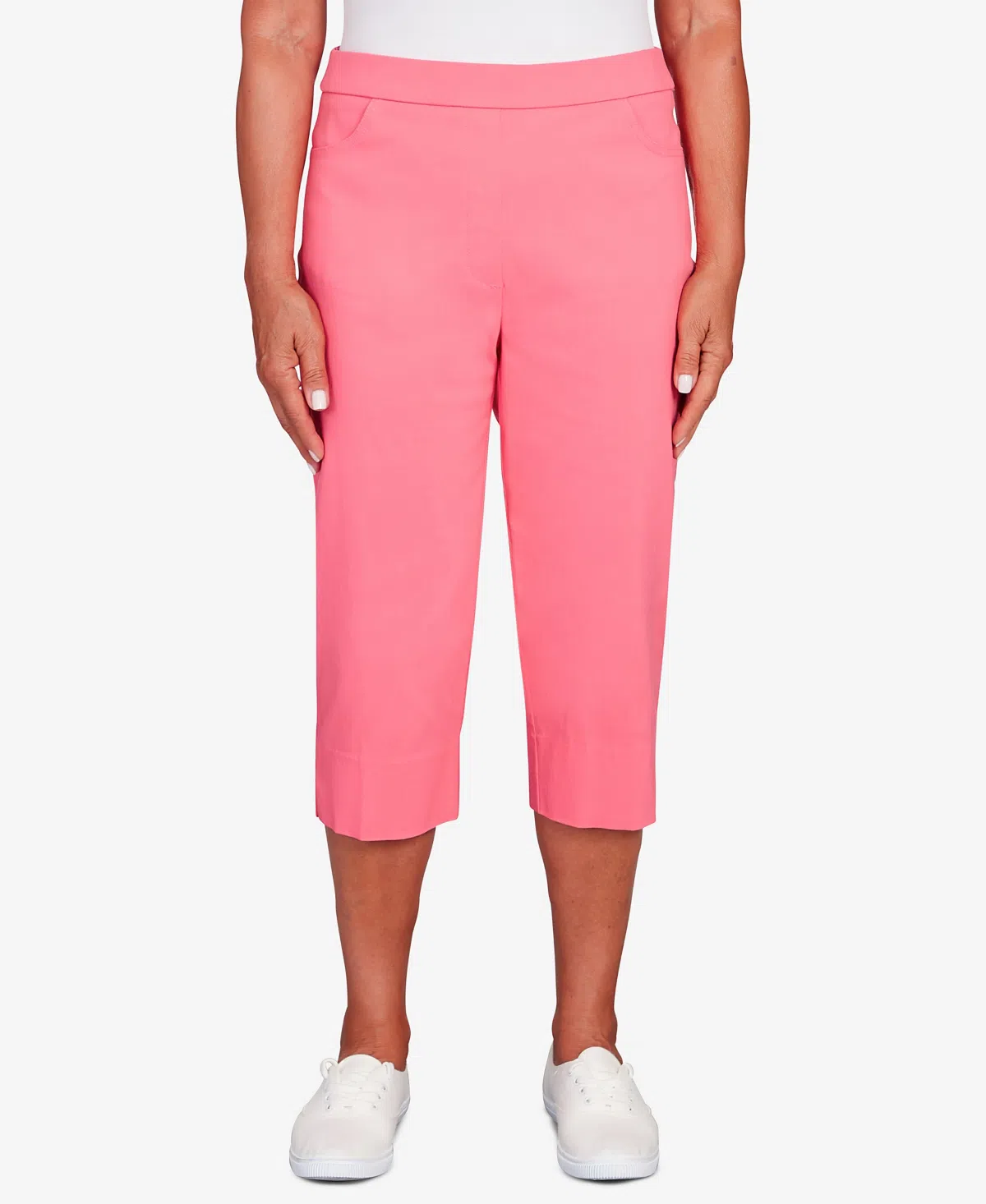 alfred dunner petite flat front pants
