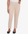 Alfred Dunner Petite Urban Legend Fitted Twill Medium Length Pants In Neutral