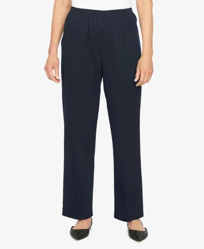 Alfred Dunner Petite Mid-rise Casual Pants