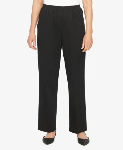Alfred Dunner Petite Mid-rise Casual Pants