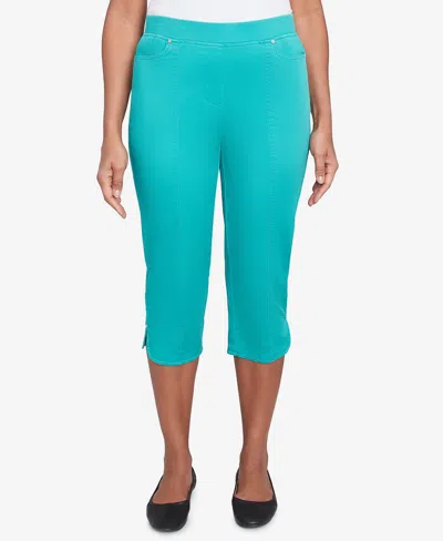 Alfred Dunner Petite Nantucket Tailored Tulip Hem Capri Pants