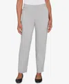 Alfred Dunner Petite Stockbridge Modern Millennium Average Length Pants In Gray