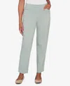 Alfred Dunner Petite Stockbridge Modern Millennium Average Length Pants In Green