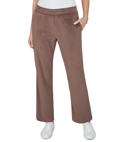 Alfred Dunner Petite Straight Pull-on Pants In Multi
