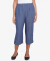 Alfred Dunner Petite Summer Solstice Relaxed Button Tab Capri