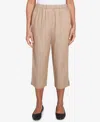 Alfred Dunner Petite Summer Solstice Relaxed Button Tab Capri