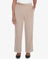 Alfred Dunner Petite Telluride Corduroy Elastic Waist Average Length Pleated Pants In Fawn