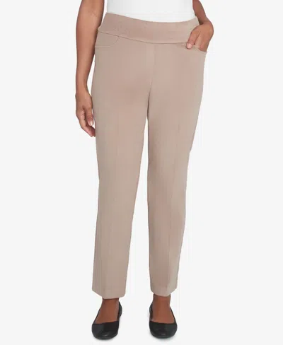 ALFRED DUNNER PETITE TELLURIDE MODERN CORDUROY FAUX FLY FRONT AVERAGE LENGTH PANTS